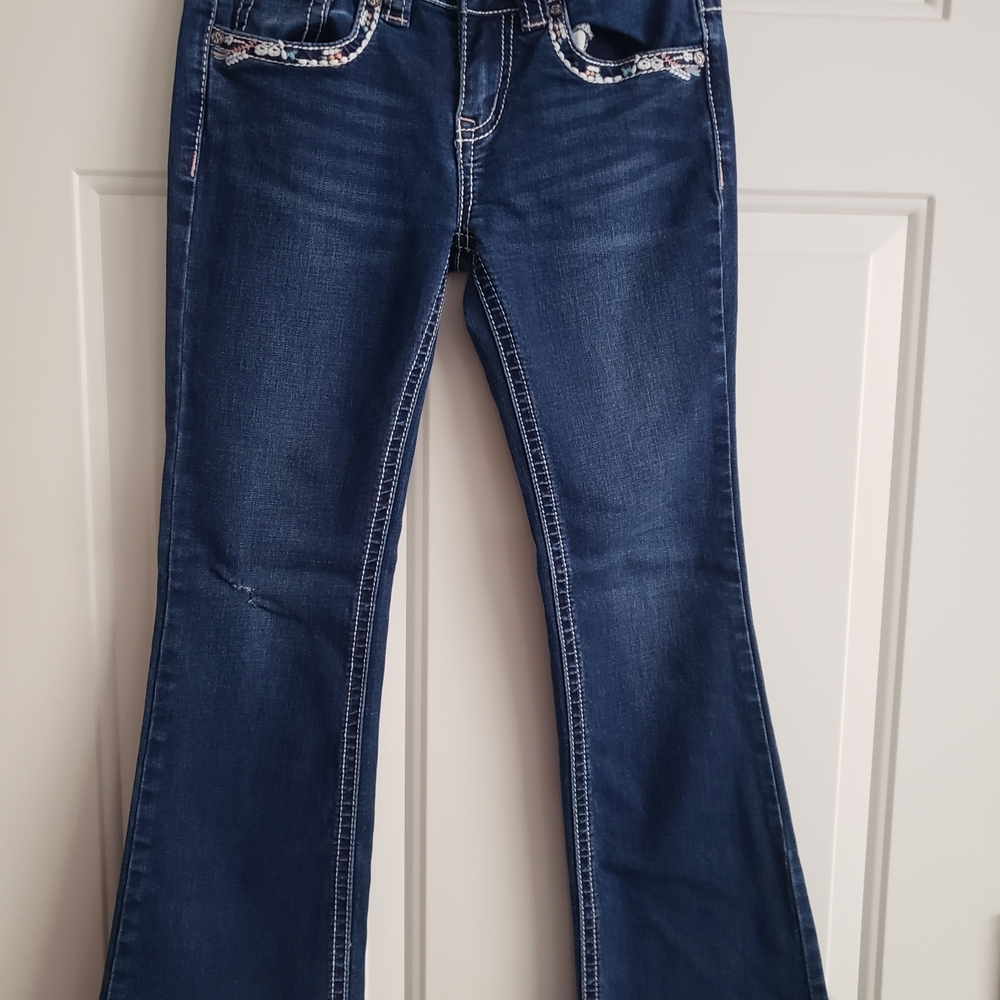 Shyanne Dark Blue Flare Jeans